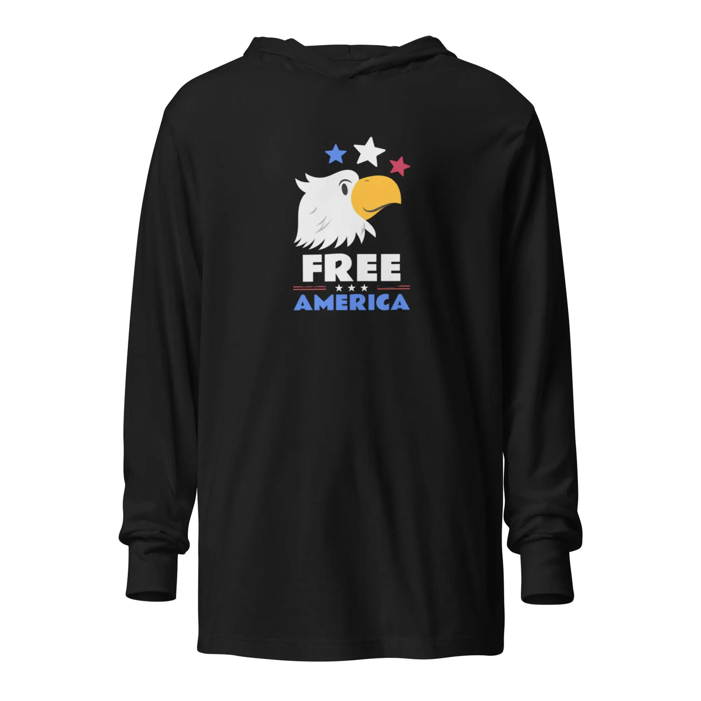 Free America Hooded T-Shirt CRZYTEE