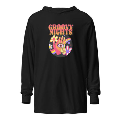 Groovy Nights Unisex Hooded T-Shirt CRZYTEE