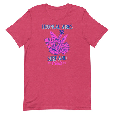 Tropical Vibes unisex t-shirt CRZYTEE