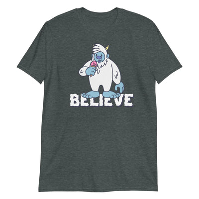 Yeti Believe Unisex T-Shirt CRZYTEE
