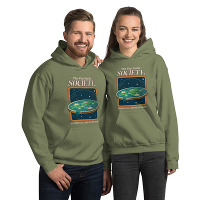 Flat Earth Society Plus Size Hoodie