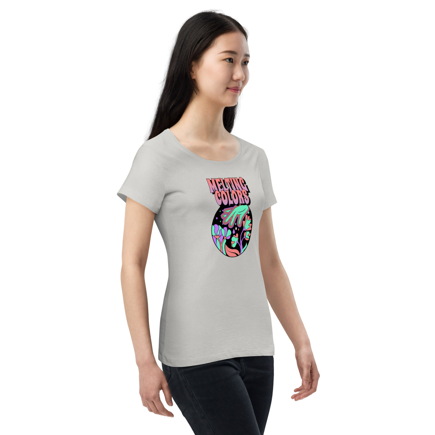 Women’s Melting Colors Organic T-Shirt